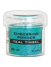 Cargar imagen en el visor de la galería, Embossing Powder Teal Tinsel - Ranger
