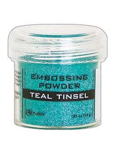 Embossing Powder Teal Tinsel - Ranger