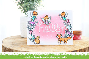 Embroidered thanks - Lawn Fawn