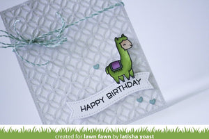 Fancy lattice backdrop- Lawn Fawn