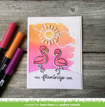 Cargar imagen en el visor de la galería, Flamingo together (sello y troquel) - Lawn Fawn
