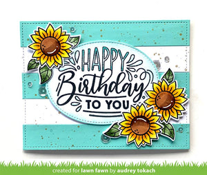 Giant birthday messages- Lawn Fawn