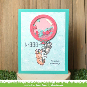 Outside in stitched balloon stackables - Lawn Fawn