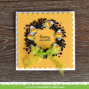 Outside in stitched scalloped square stackables- Lawn Fawn