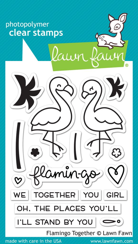 Flamingo together (sello y troquel) - Lawn Fawn