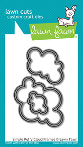 Simple puffy cloud frames - Lawn Fawn