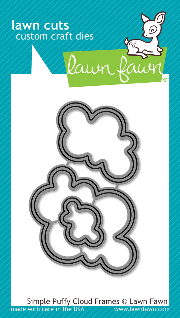 Simple puffy cloud frames - Lawn Fawn