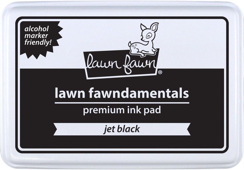 Jet black premium ink pad - Lawn Fawn