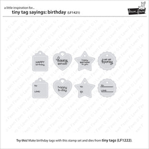 Tiny tag sayings: birthday- Lawn Fawn