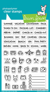 Plan on it: vacation- Lawn Fawn