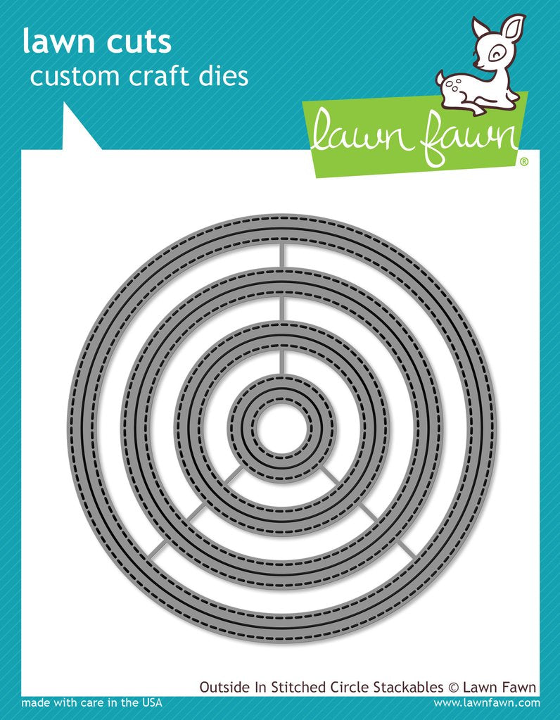 Outside in stitched circle stackables - Lawn Fawn