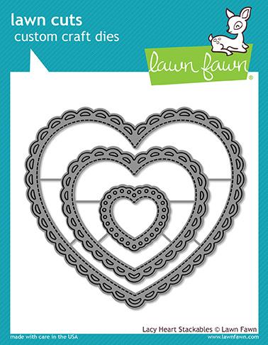 Lacy heart stackables - Lawn Fawn