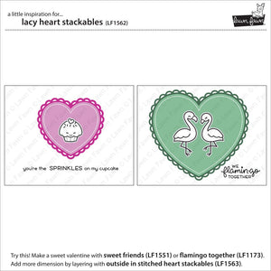 Lacy heart stackables - Lawn Fawn