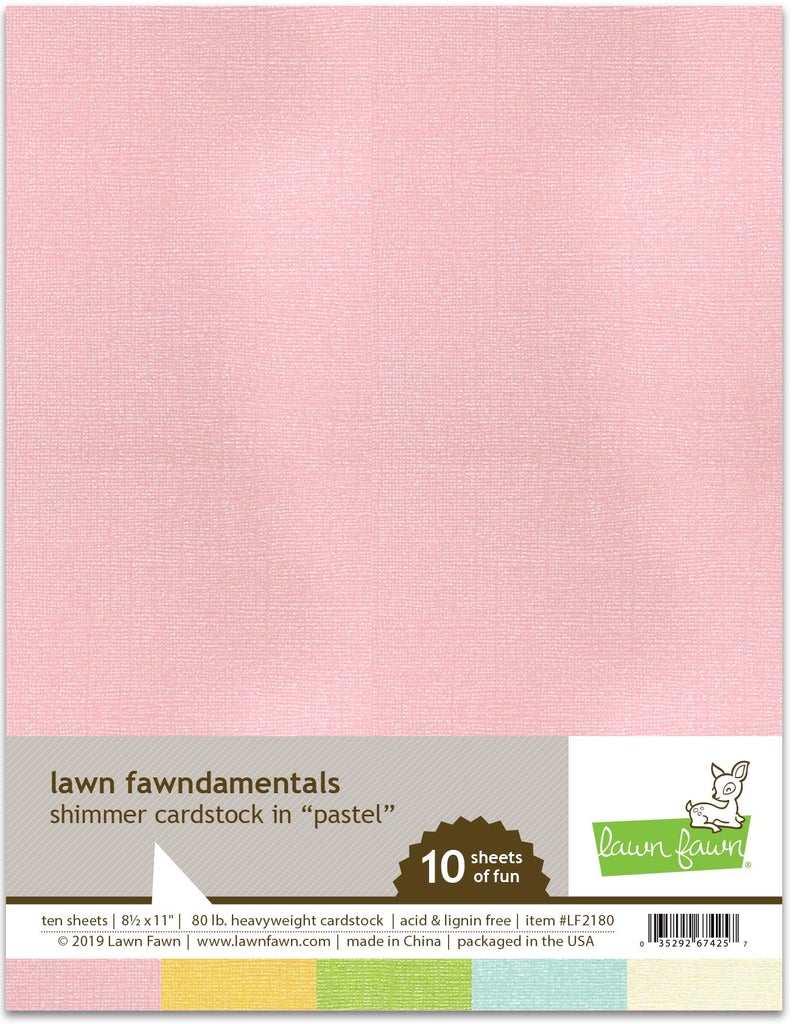 Shimmer cardstock - pastel - Lawn Fawn