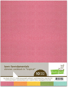 Shimmer cardstock Tropical - Lawn Fawn