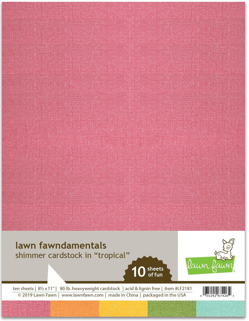 Shimmer cardstock Tropical - Lawn Fawn