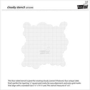 Cloudy stencil- Lawn Fawn