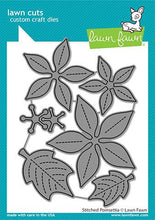 Cargar imagen en el visor de la galería, Stitched poinsettia- Lawn Fawn
