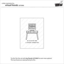 Cargar imagen en el visor de la galería, Virtual friends (sello y troquel) - Lawn Fawn

