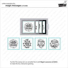 Cargar imagen en el visor de la galería, Magic messages (sello y troquel) - Lawn Fawn
