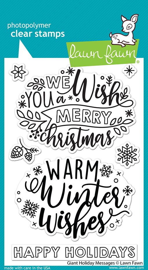 Giant holiday messages- Lawn Fawn