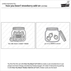 How you bean? strawberries add-on (sello y troquel) - Lawn Fawn