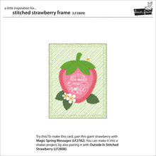 Cargar imagen en el visor de la galería, Stitched strawberry frame- Lawn Fawn
