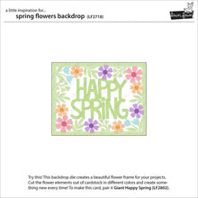 Cargar imagen en el visor de la galería, Spring flowers backdrop- Lawn Fawn

