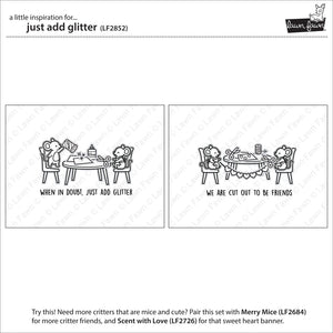 Just add glitter ( sello y troquel) - Lawn Fawn
