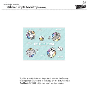 Stitched ripple backdrop -  Lawn Fawn