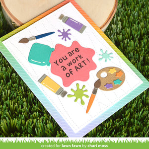 Stitched ripple backdrop -  Lawn Fawn