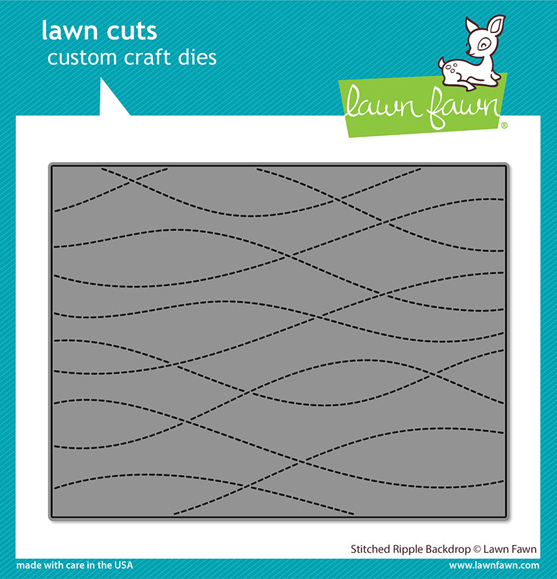 Stitched ripple backdrop -  Lawn Fawn