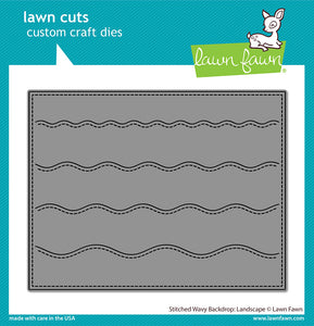 Stitched wavy backdrop: landscape -  Lawn Fawn