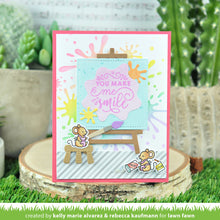 Cargar imagen en el visor de la galería, Paint splatter background stencil- Lawn Fawn
