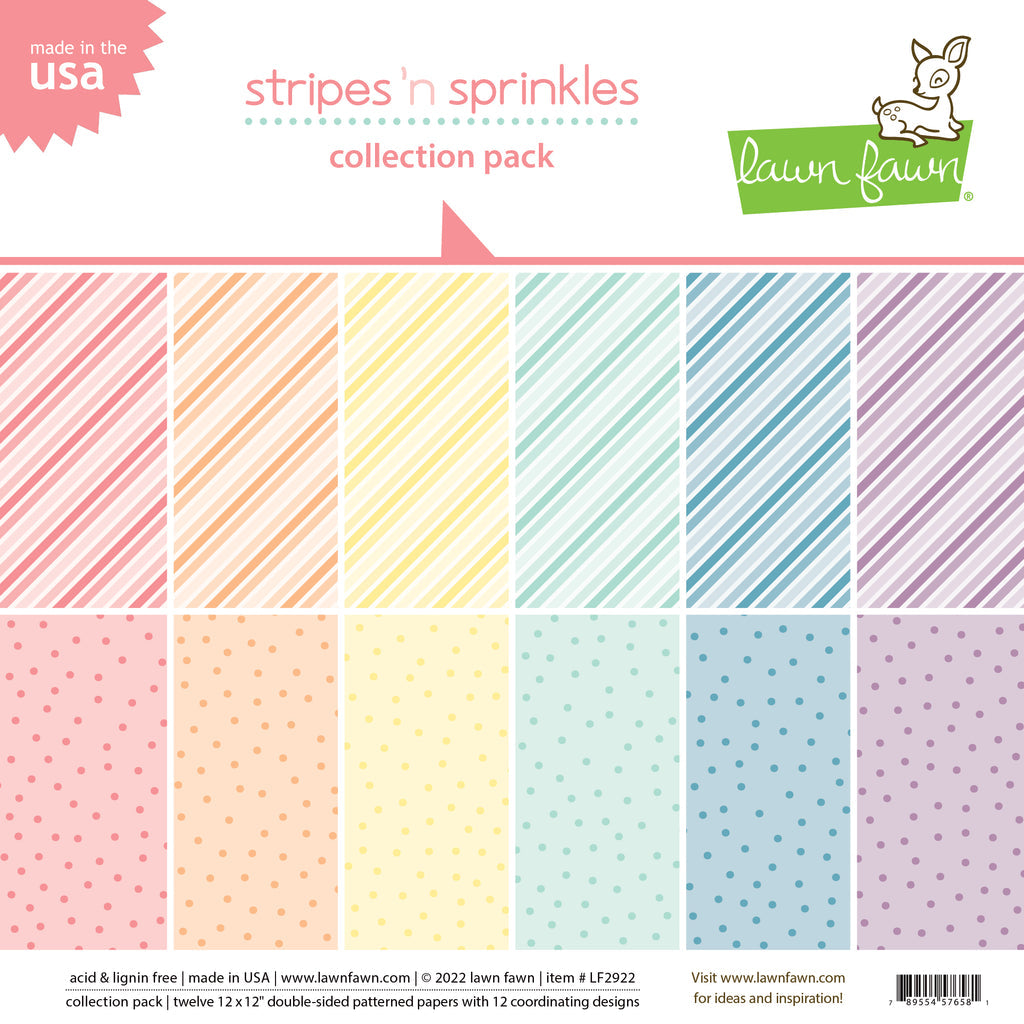 Stripes 'n sprinkles collection pack - Lawn Fawn