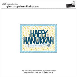 Giant happy hanukkah-   Lawn Fawn