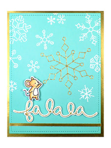 Snowflake duo hot foil plates- Lawn Fawn