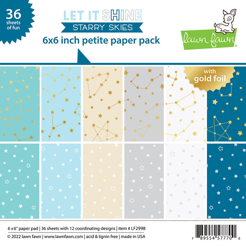 Let it shine starry skies petite pack-   Lawn Fawn