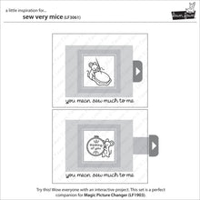 Cargar imagen en el visor de la galería, Sew very mice ( sello y troquel) - Lawn Fawn
