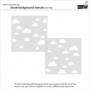 Cloud background stencils - Lawn Fawn