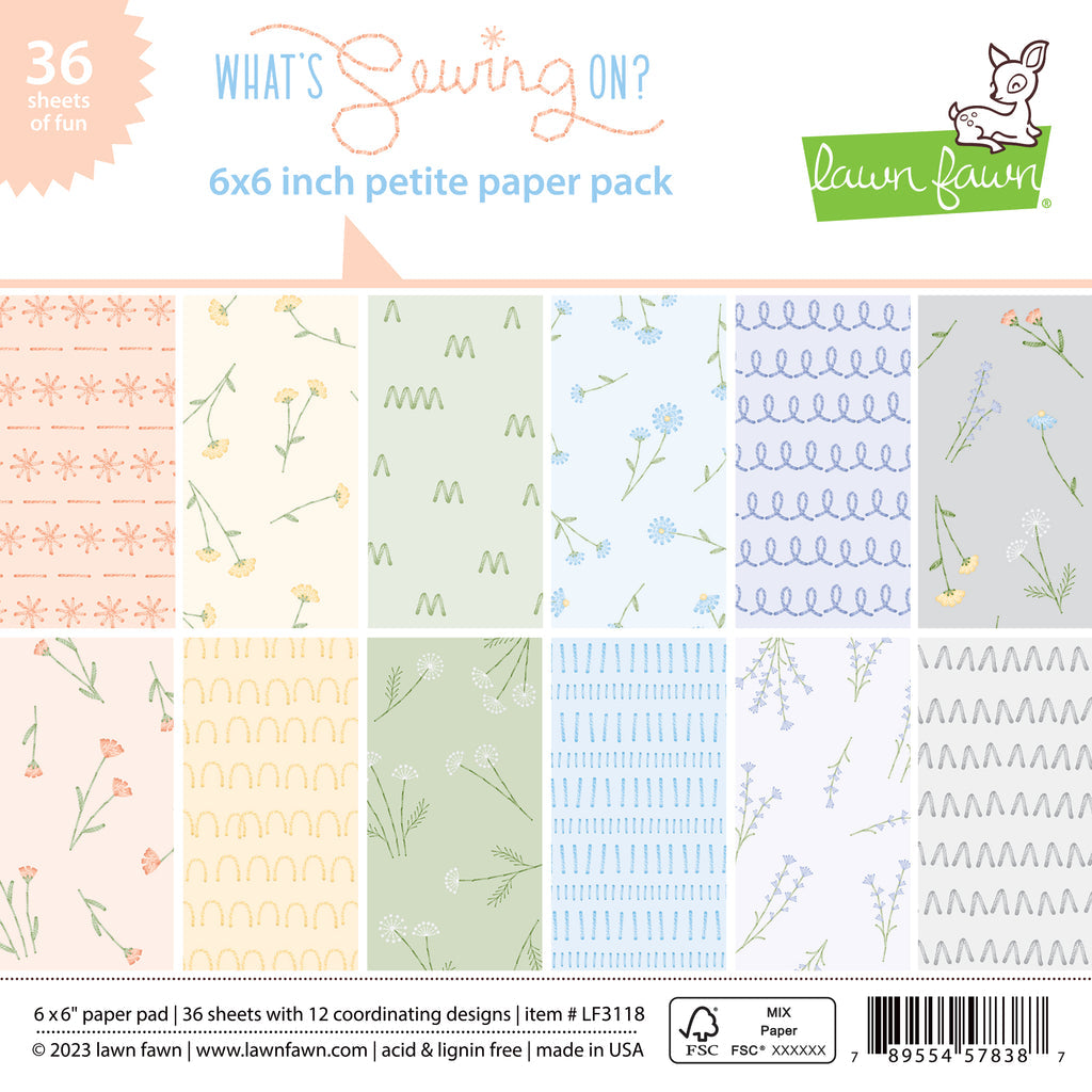 What's sewing on? petite paper pack - Lawn Fawn