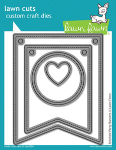 Stitched party banners- Lawn Fawn