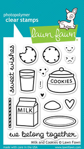 Milk and cookies- Lawn Fawn