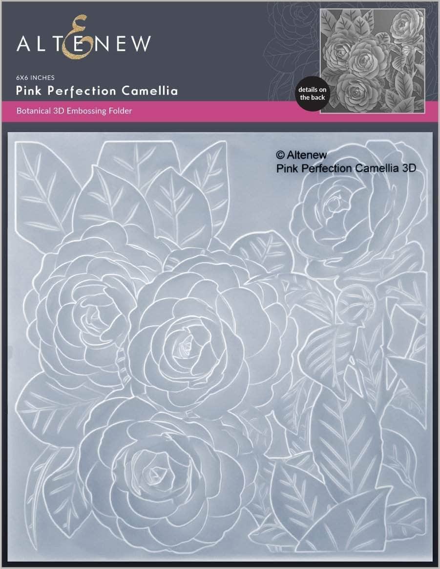 Pink Perfection Camellia 3D Embossing Folder - Altenew