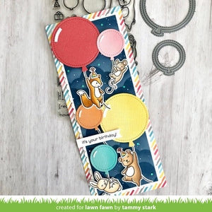 Outside in stitched balloon stackables - Lawn Fawn
