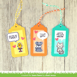 Say what? gift tags - Lawn Fawn