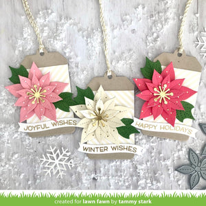 Stitched poinsettia- Lawn Fawn