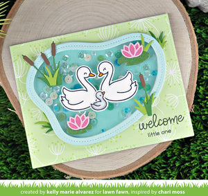 Stitched pond frame- Lawn Fawn