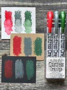 Holiday Pearlescent Distress Crayon Set #1  - Tim Holtz