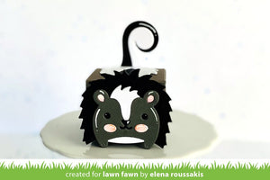 Tiny gift box skunk add-on- Lawn Fawn